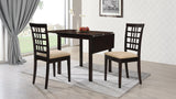 Kelso Drop-Leaf Dining Table & 3-Piece Set - 3pcs- Table + 2 Side Chairs