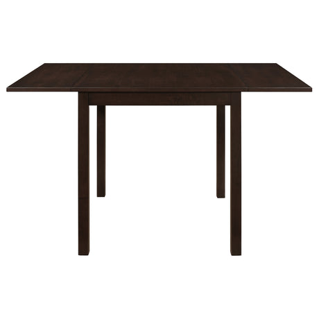 Kelso Drop-Leaf Dining Table & 3-Piece Set - Lattice-Back Chairs, Cappuccino Finish with Beige Seats – view 17