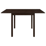 Kelso Drop-Leaf Dining Table & 3-Piece Set - Lattice-Back Chairs, Cappuccino Finish with Beige Seats – view 7
