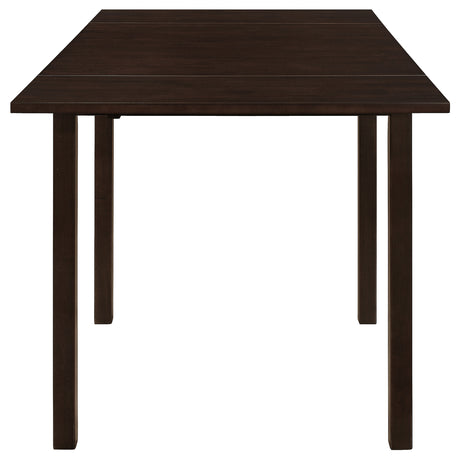 Kelso Drop-Leaf Dining Table & 3-Piece Set - Lattice-Back Chairs, Cappuccino Finish with Beige Seats – view 8