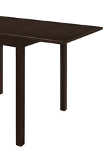 Kelso Drop-Leaf Dining Table & 3-Piece Set - Lattice-Back Chairs, Cappuccino Finish with Beige Seats – view 11