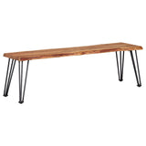Sherman 71" Live Edge Acacia Dining Table & 60" Bench - 60" Dining Bench
