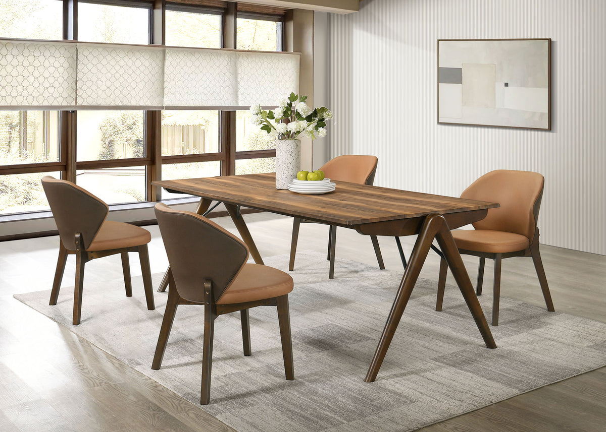 Randolph 79" Rectangular Dining Table & Sets - 5pcs- Table + 4 Side Chairs