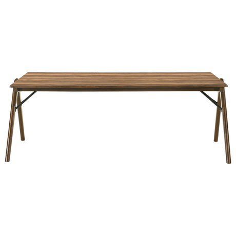 Randolph 79" Rectangular Dining Table & Sets - Sheesham-Look Smart Top with Butterscotch Turtle-Back Chairs – view 18