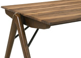 Randolph 79" Rectangular Dining Table & Sets - Sheesham-Look Smart Top with Butterscotch Turtle-Back Chairs