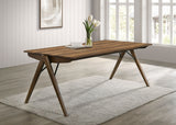 Randolph 79" Rectangular Dining Table & Sets - Sheesham-Look Smart Top with Butterscotch Turtle-Back Chairs – view 1