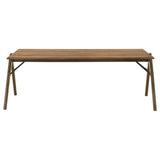 Randolph 79" Rectangular Dining Table & Sets - Sheesham-Look Smart Top with Butterscotch Turtle-Back Chairs – view 7