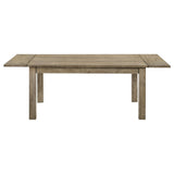 Cardova 87" Solid Wood Extension Dining Table & Sets - Rustic Vineyard Oak with Ladder-Back Chairs & Bench – view 9