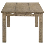 Cardova 87" Solid Wood Extension Dining Table & Sets - Rustic Vineyard Oak with Ladder-Back Chairs & Bench – view 12