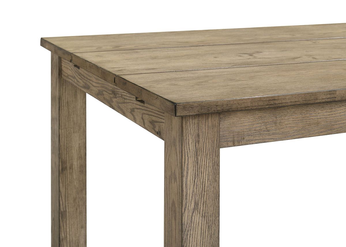 Cardova 87" Solid Wood Extension Dining Table & Sets - Rustic Vineyard Oak with Ladder-Back Chairs & Bench – view 14