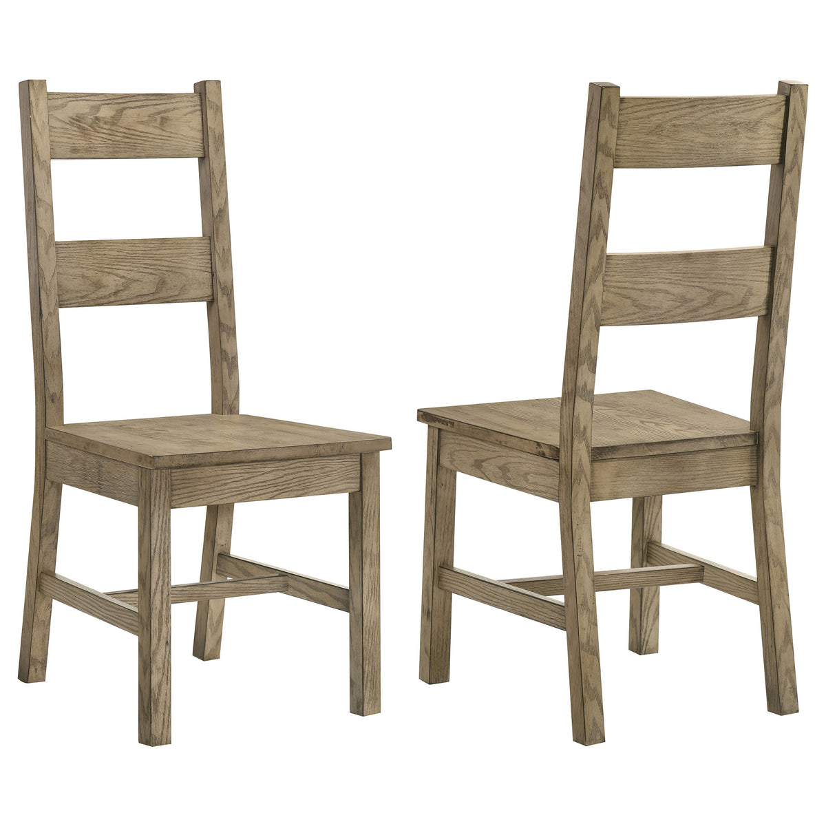 Cardova 87" Solid Wood Extension Dining Table & Sets - Set of 2 Side Chairs