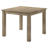 Cardova Square Counter Height Dining Table & Set - Rustic Vineyard Oak with Ladder-Back Chairs – view 7
