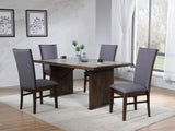 Sherwood 72" Reeded Dining Table & Sets - 5pcs- Table + 4 Side Chairs