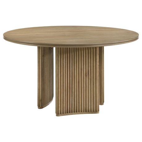 Adina Round Pedestal or Extension Dining Table & Sets - 53" Round Pedestal Table Only