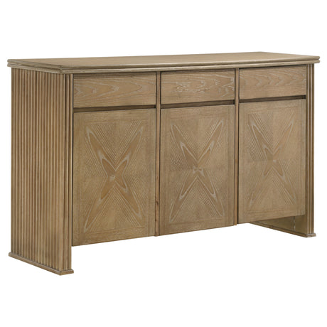 Adina Round Pedestal or Extension Dining Table & Sets - 59" Sideboard