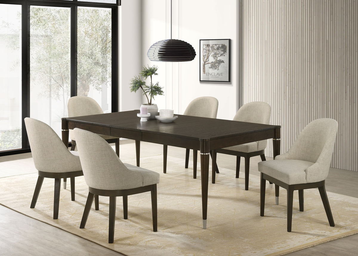 Reseda Extension Dining Table & Sets - 7pcs- Table + 6 Side Chairs