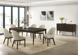 Reseda Extension Dining Table & Sets - 8pcs- Table + 6 Side Chairs + Sideboard