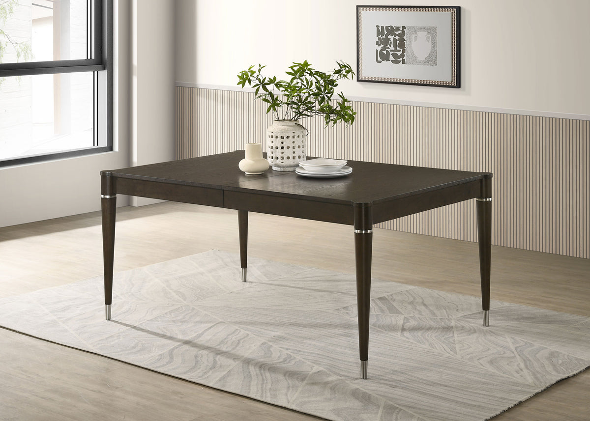 Reseda Extension Dining Table & Sets - Ash Brown with Beige Upholstered Chairs & 4-Door Sideboard – view 7