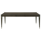 Reseda Extension Dining Table & Sets - Ash Brown with Beige Upholstered Chairs & 4-Door Sideboard – view 9