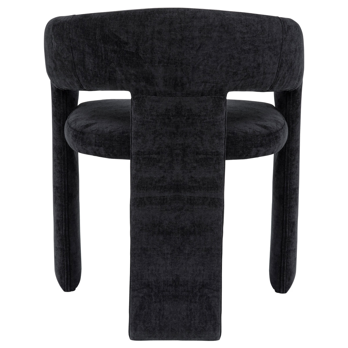 Carlow Sculptural Upholstered Dining Arm Chairs - Wraparound Back in Black or White, Set of 2 – view 10