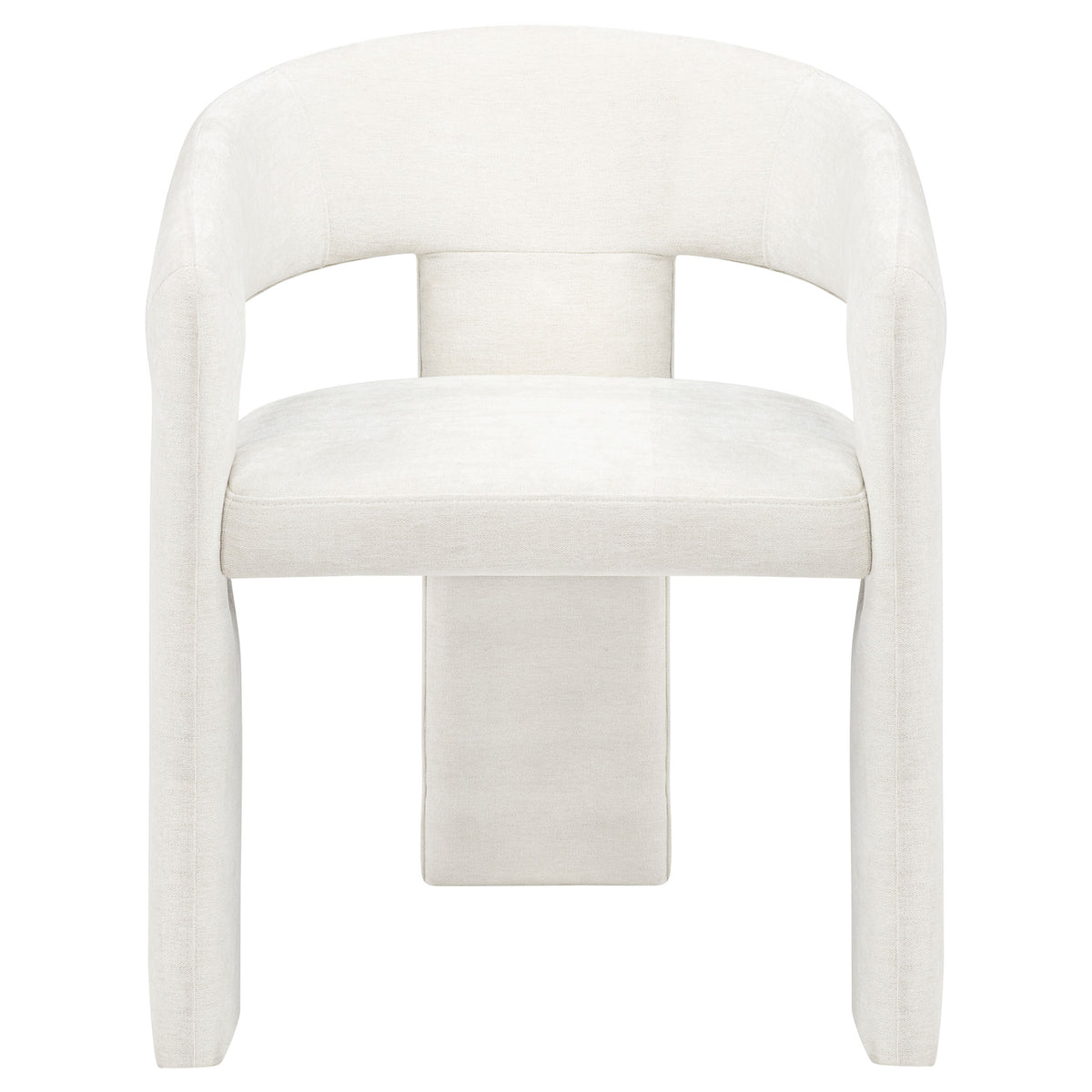 Carlow Sculptural Upholstered Dining Arm Chairs - Wraparound Back in Black or White, Set of 2 – view 15