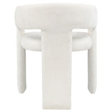Carlow Sculptural Upholstered Dining Arm Chairs - Wraparound Back in Black or White, Set of 2 – view 19