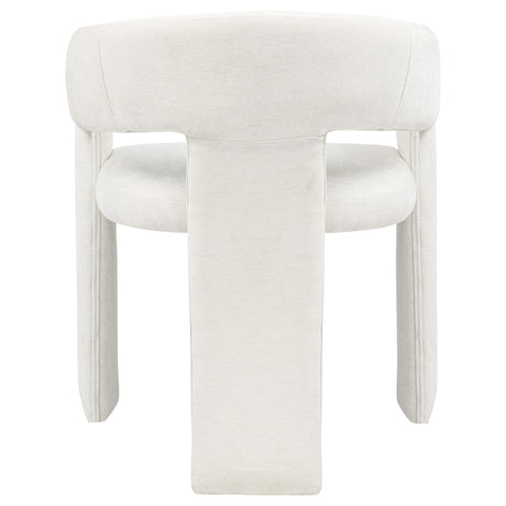 Carlow Sculptural Upholstered Dining Arm Chairs - Wraparound Back in Black or White, Set of 2 – view 19