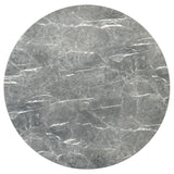 Franklin 50" Round Pedestal Dining Table & Set - Grey Stone-Look Top with Upholstered Side Chairs – view 15