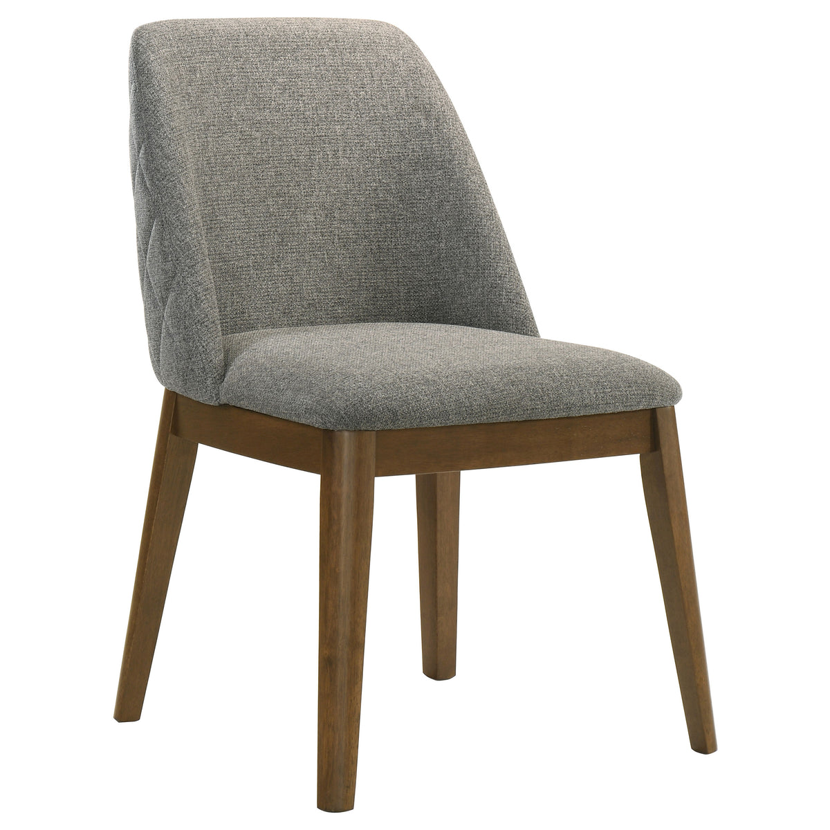 Franklin 50" Round Pedestal Dining Table & Set - Grey Stone-Look Top with Upholstered Side Chairs – view 18