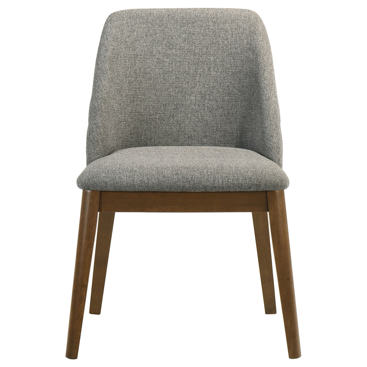 Franklin 50" Round Pedestal Dining Table & Set - Grey Stone-Look Top with Upholstered Side Chairs – view 19