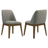 Franklin 50" Round Pedestal Dining Table & Set - Set of 2 Side Chairs