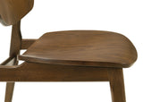 Benford 54" Round Pedestal Dining Table & 5-Piece Set - Mid-Century Dark Brown with Curved-Back Chairs – view 19