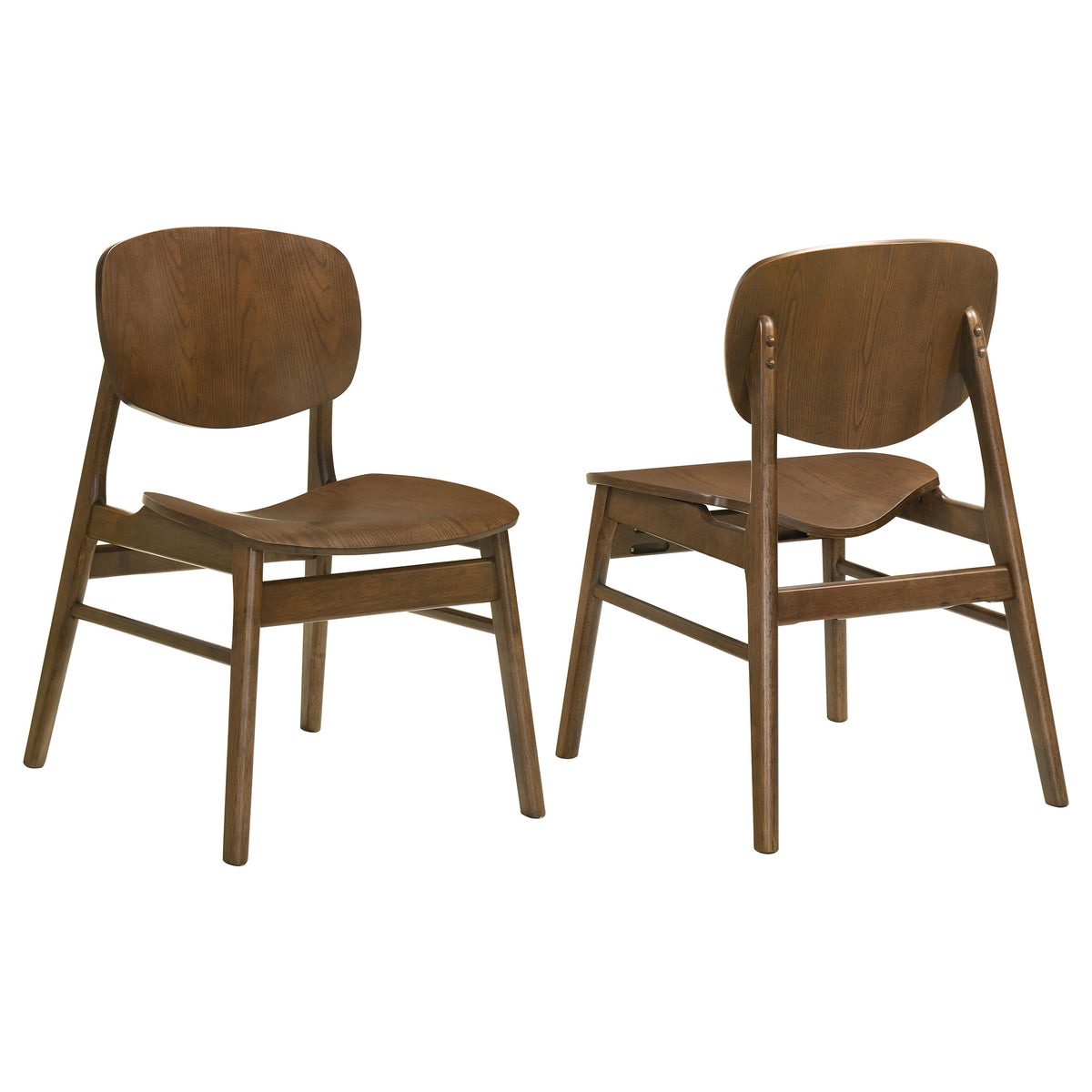 Benford 54" Round Pedestal Dining Table & 5-Piece Set - Set of 2 Side Chairs