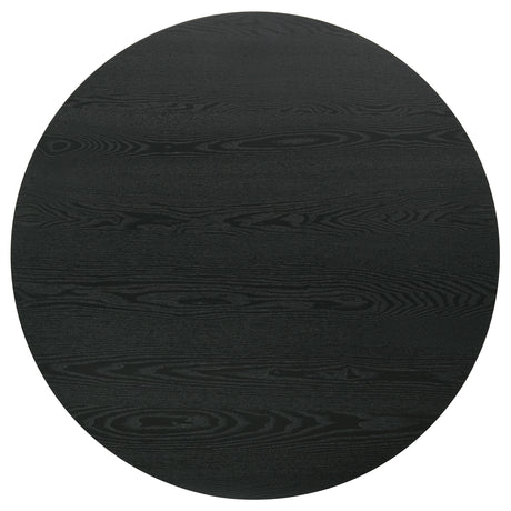 Hamlyn 43" Round Counter Height Dining Table & 5-Piece Sets - Black Fluted Pedestal with Upholstered Chairs – view 15