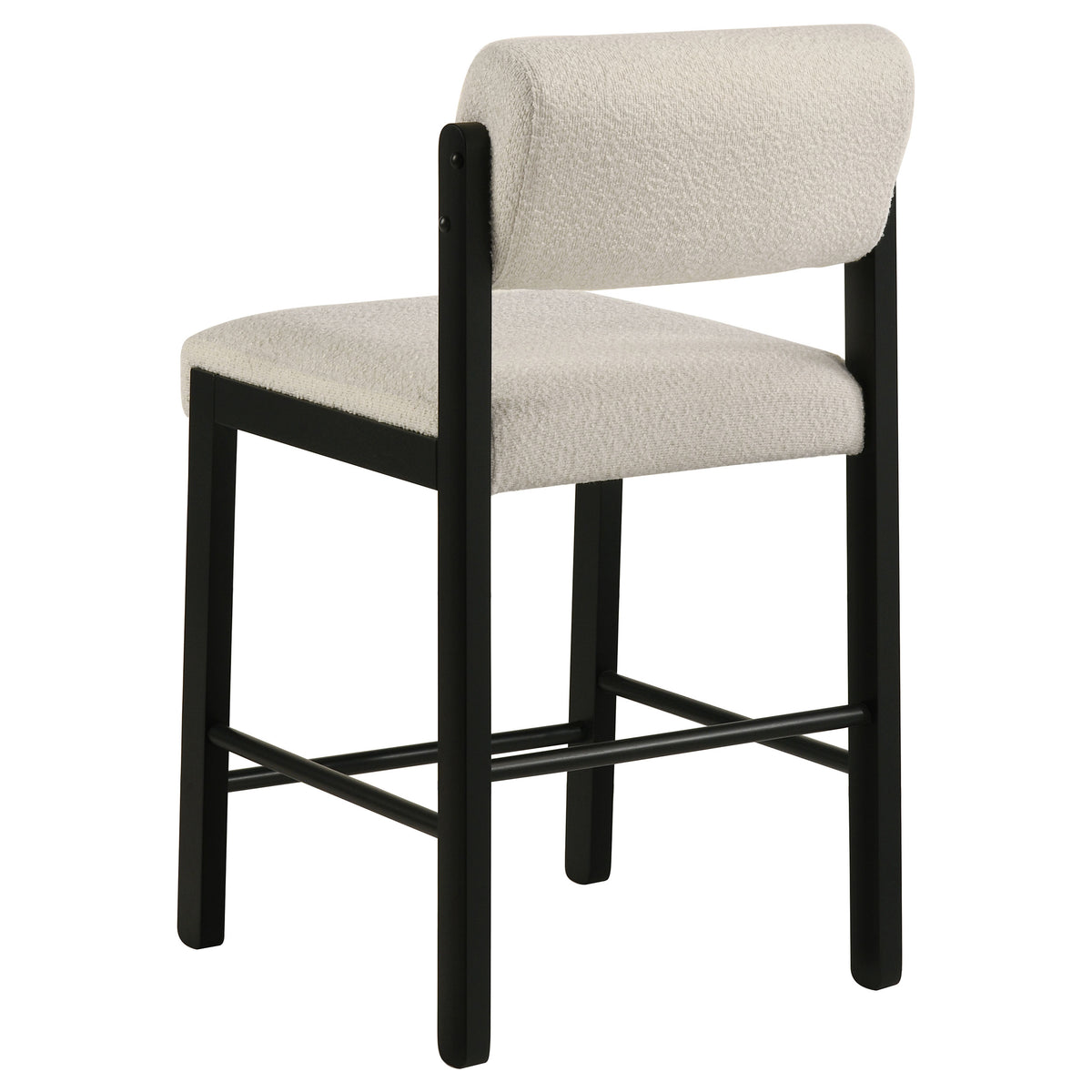 Hamlyn 43" Round Counter Height Dining Table & 5-Piece Sets - Black Fluted Pedestal with Upholstered Chairs – view 18