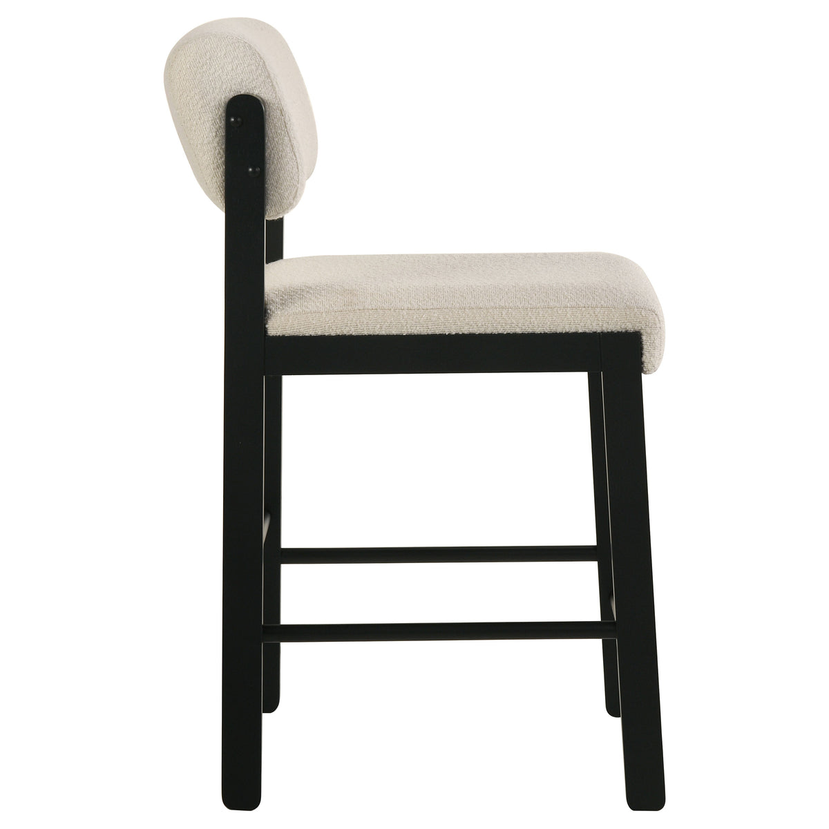 Hamlyn 43" Round Counter Height Dining Table & 5-Piece Sets - Black Fluted Pedestal with Upholstered Chairs – view 19