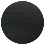 Hamlyn 43" Round Counter Height Dining Table & 5-Piece Sets - Black Fluted Pedestal with Upholstered Chairs – view 7