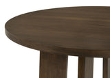 Strouse 47" Round Pedestal Dining Table & 5-Piece Sets - Walnut with Spindle, Upholstered or Velvet Chairs – view 10
