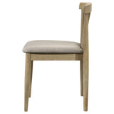Cullen Mid-Century Spindle Back Dining Chairs (Set of 2) - Wheat Upholstered Seat, Natural Oak or Walnut – view 7