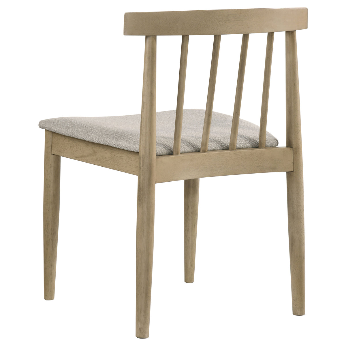 Cullen Mid-Century Spindle Back Dining Chairs (Set of 2) - Wheat Upholstered Seat, Natural Oak or Walnut – view 8