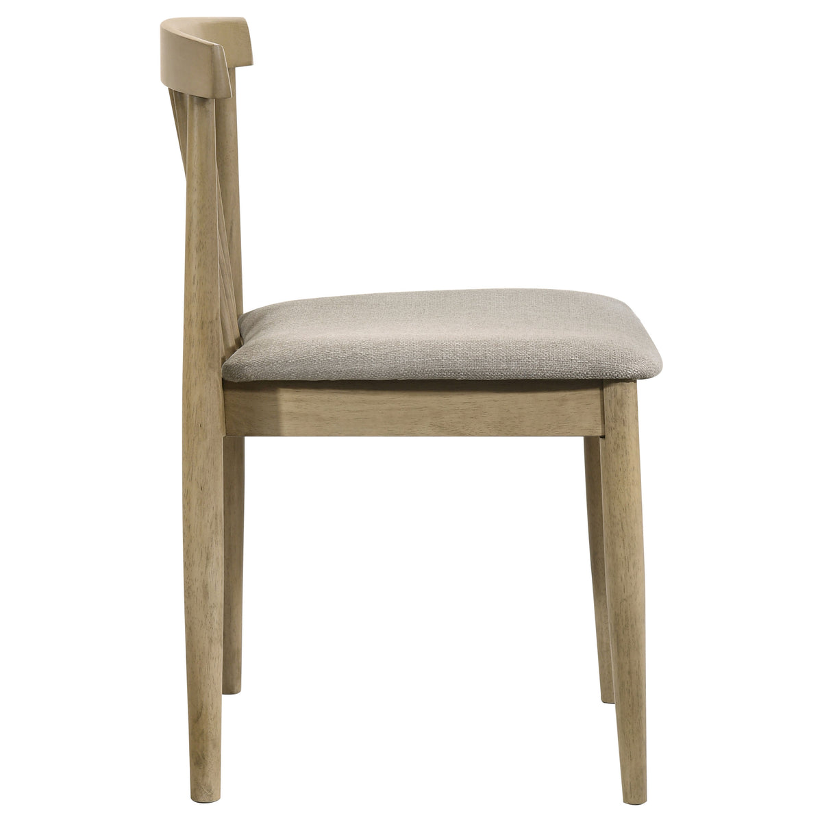 Cullen Mid-Century Spindle Back Dining Chairs (Set of 2) - Wheat Upholstered Seat, Natural Oak or Walnut – view 10