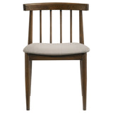 Cullen Mid-Century Spindle Back Dining Chairs (Set of 2) - Wheat Upholstered Seat, Natural Oak or Walnut – view 16