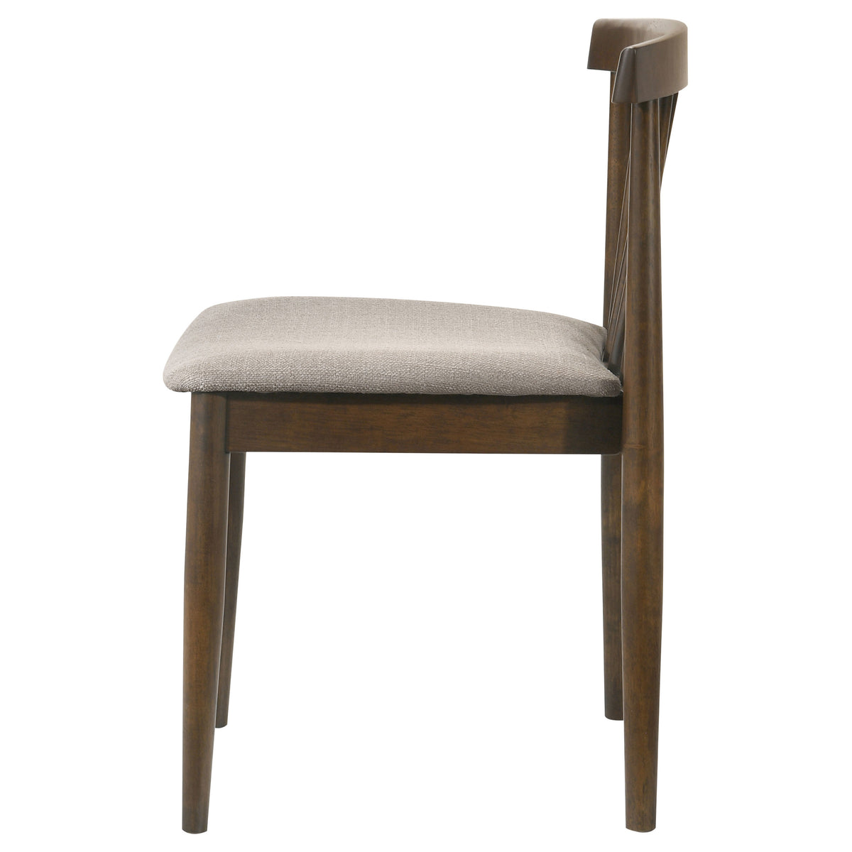 Cullen Mid-Century Spindle Back Dining Chairs (Set of 2) - Wheat Upholstered Seat, Natural Oak or Walnut – view 18