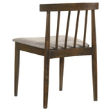 Cullen Mid-Century Spindle Back Dining Chairs (Set of 2) - Wheat Upholstered Seat, Natural Oak or Walnut – view 19