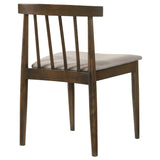 Cullen Mid-Century Spindle Back Dining Chairs (Set of 2) - Wheat Upholstered Seat, Natural Oak or Walnut – view 20