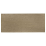 Decker 82" Slab-Top Dining Table & 7-Piece Sets - Natural Oak with Cream, Black or Grey Upholstered Chairs – view 10