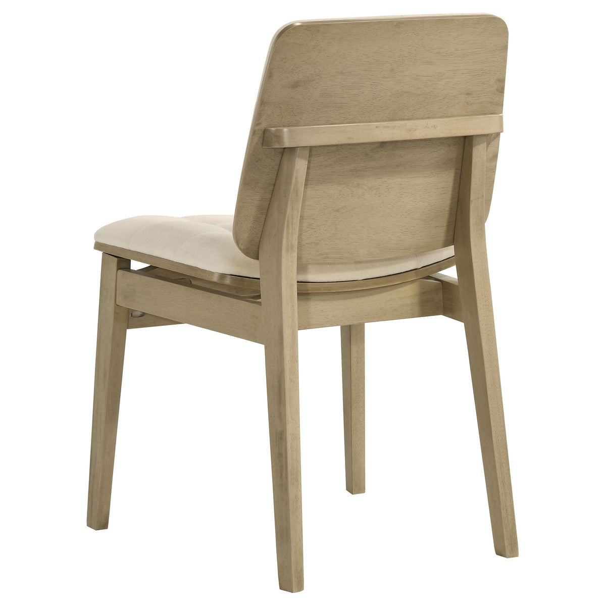 Redbridge Channel-Tufted Velvet Dining Side Chairs (Set of 2) - Cream with Natural Oak or Walnut Frame – view 9