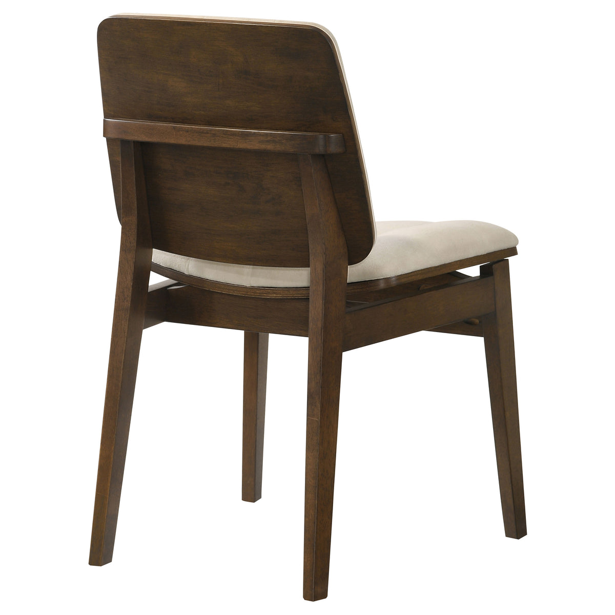 Redbridge Channel-Tufted Velvet Dining Side Chairs (Set of 2) - Cream with Natural Oak or Walnut Frame – view 19