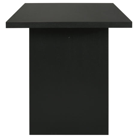 Decker 70" Counter Height Dining Table & 7-Piece Sets - Black Slab Top with Upholstered Counter Chairs – view 19
