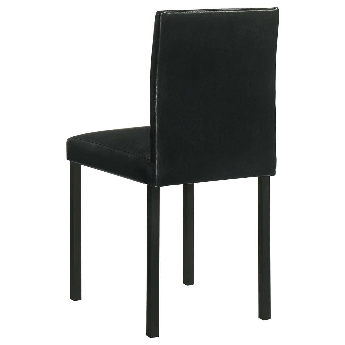Garza Space-Saving Dining Table & 5-Piece Sets - Greige Oak Top, Black Metal Frame & Leatherette Chairs – view 20